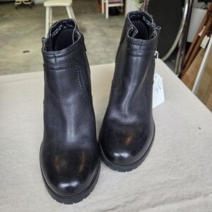 Clarks Sleek Black Ankle Booties